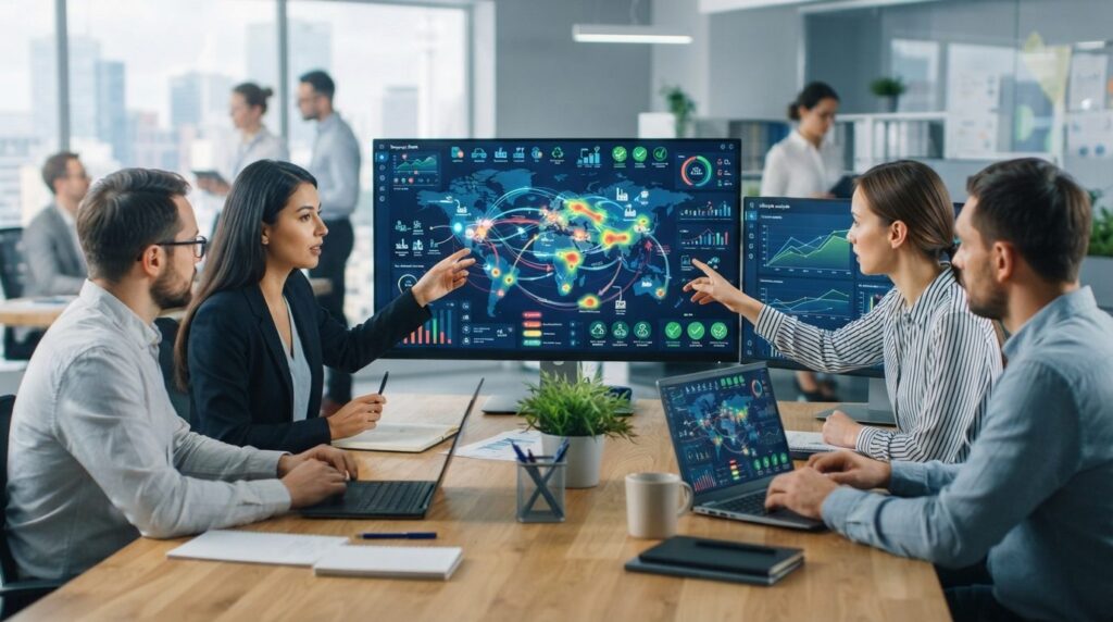 Supply chain network visualization: procurement team analyzi